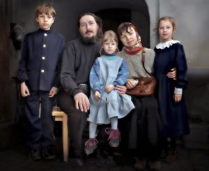 Дьякон Андрей с семьей